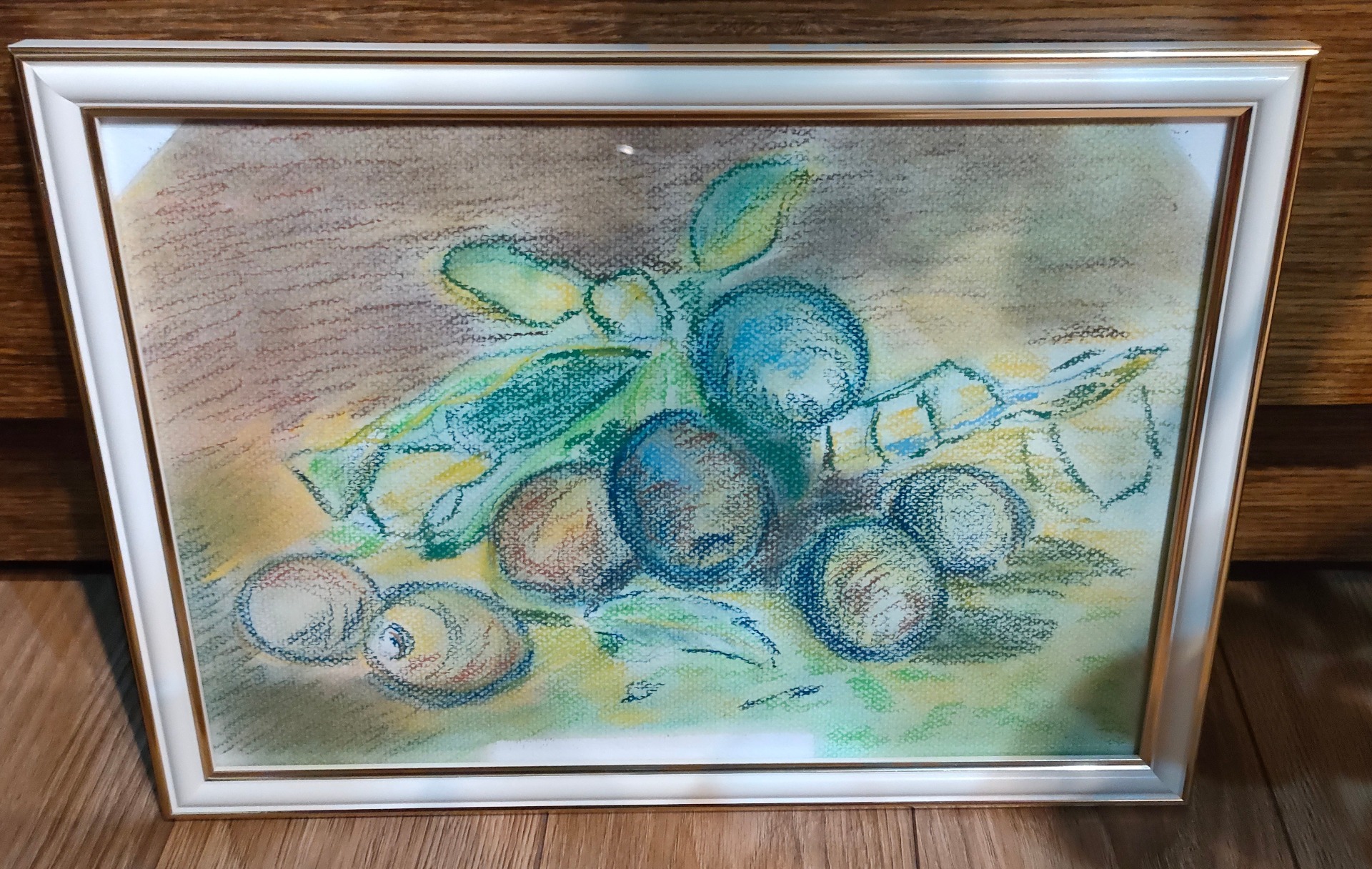 2026, Zátišie so slivkami, Pastel, Mgr. Zuzana Ferencová